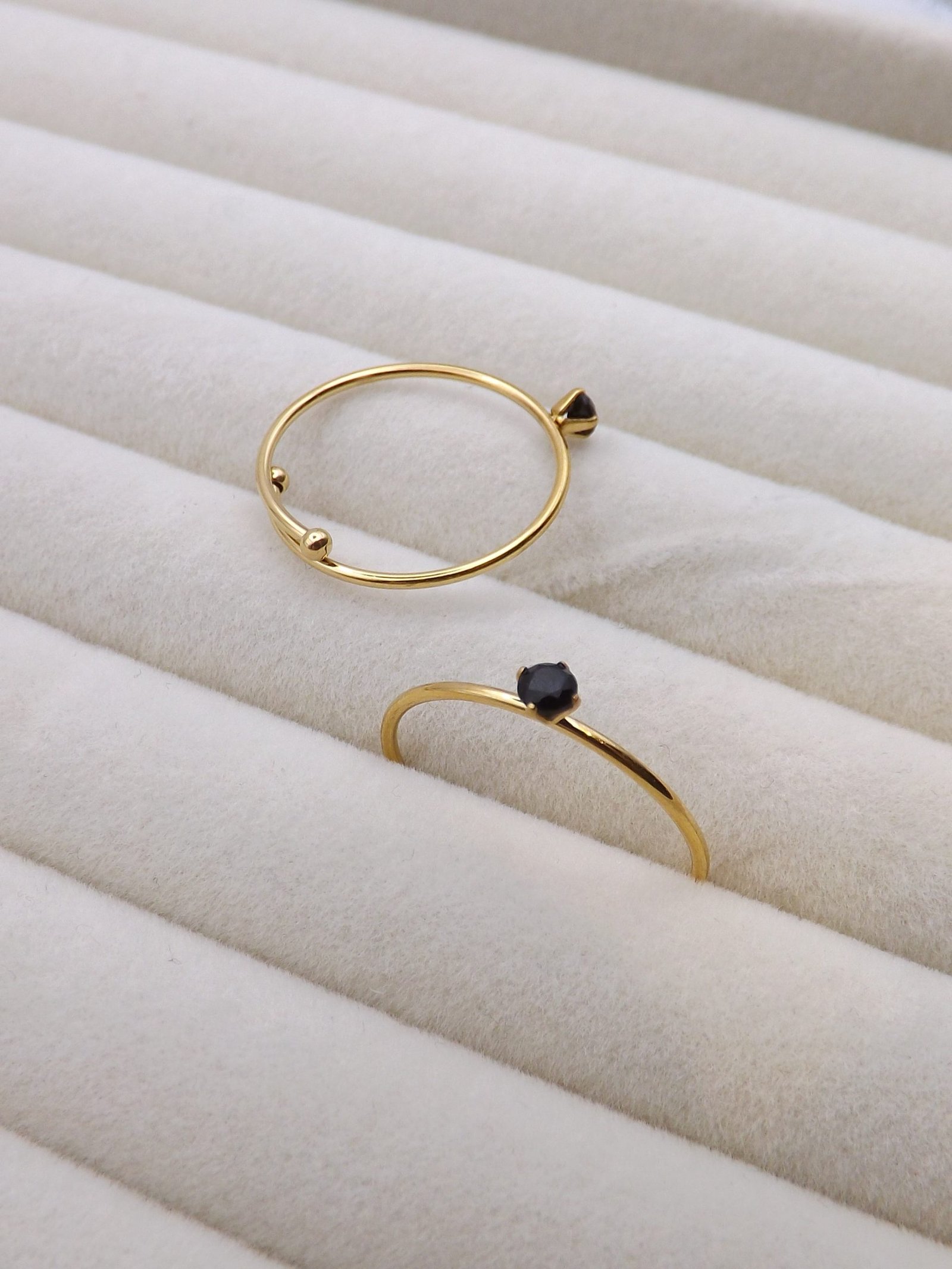 Simple gold shop plated rings