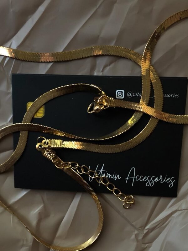 Double layered gold chain