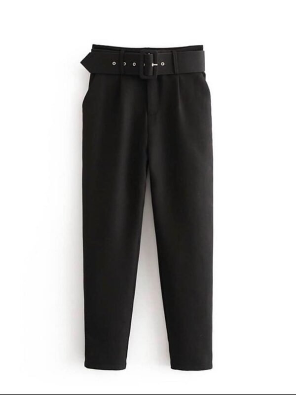 Black Belted Pants