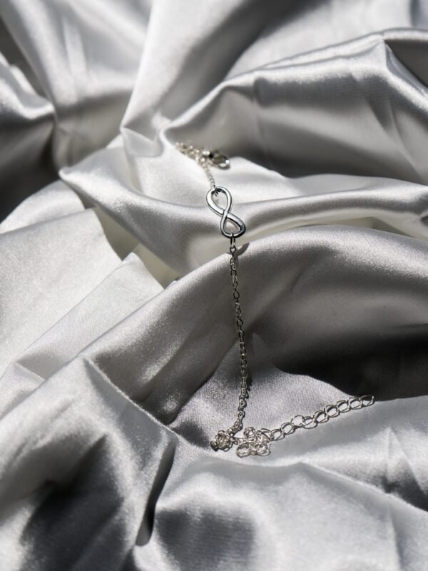silver infinity anklet