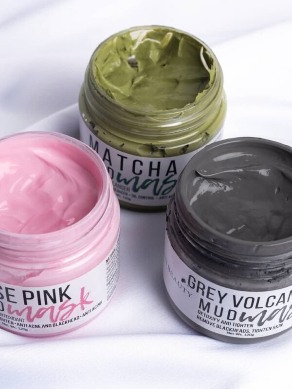 Rose pink mud mask