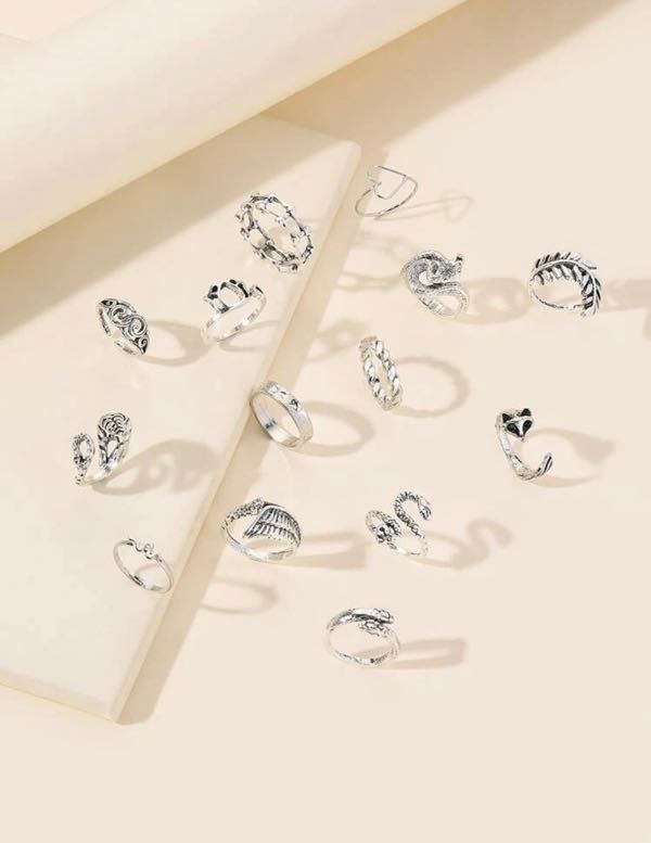 14 PCs Snake and Fox Deaign Ring