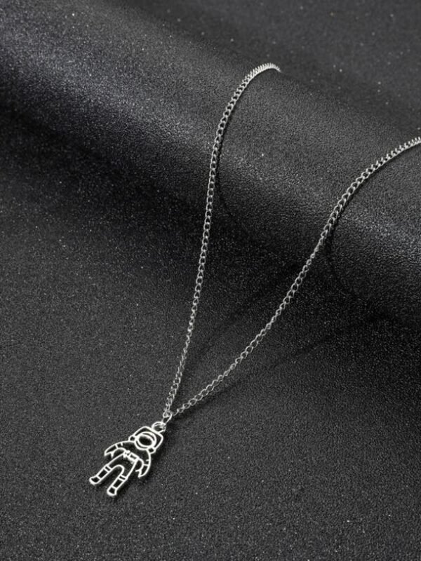 Men Spaceman Pendant Necklace