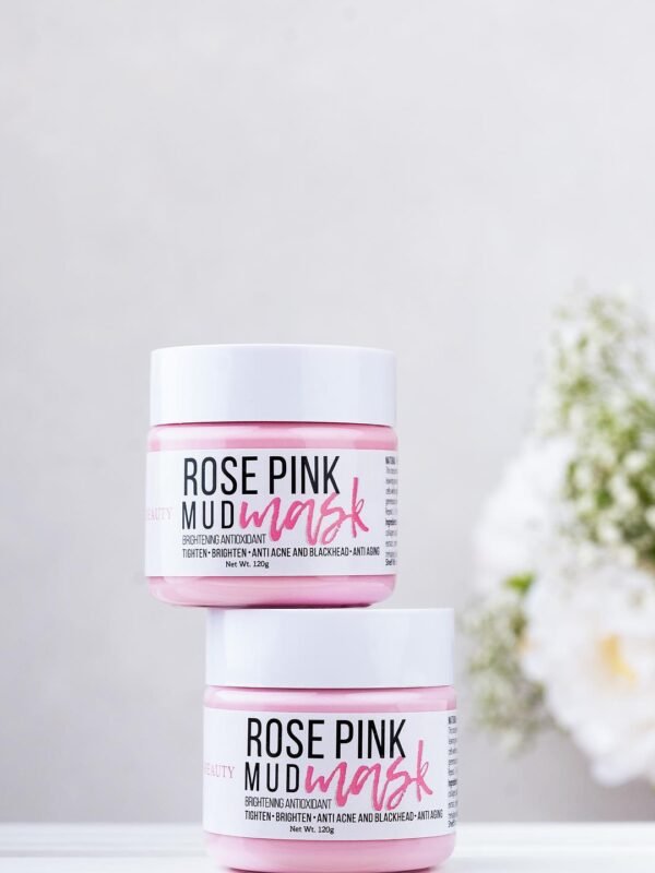 Rose pink mud mask