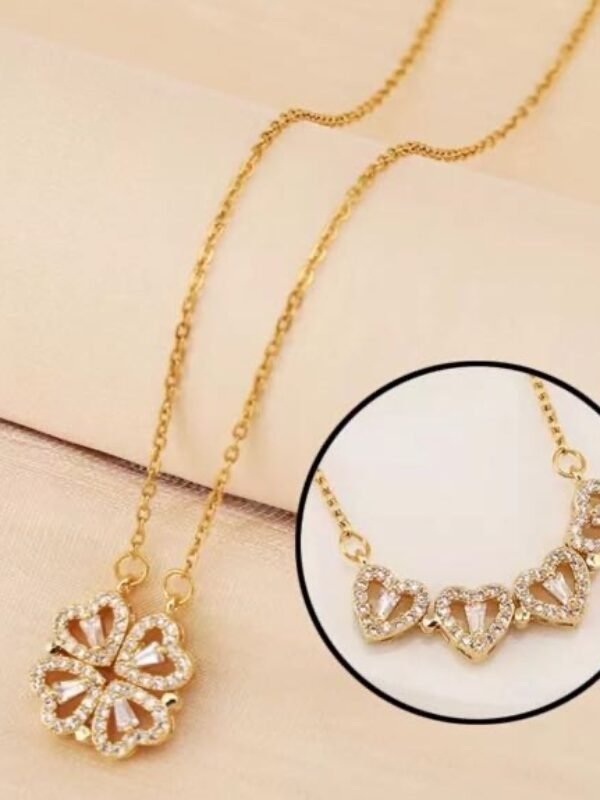 clover opening necklace