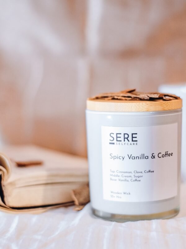 Vanilla and coffee candle