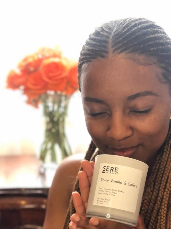 Vanilla and coffee candle