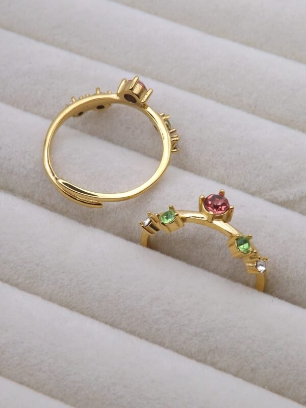 MULTI BLING 18K gold plated ring