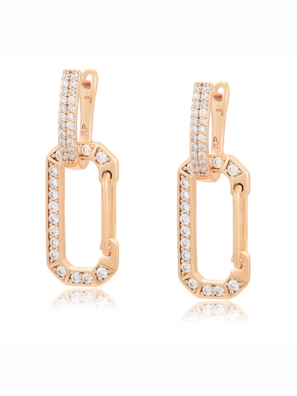 MEREDITH CRYSTAL 18k gold plated Earrings
