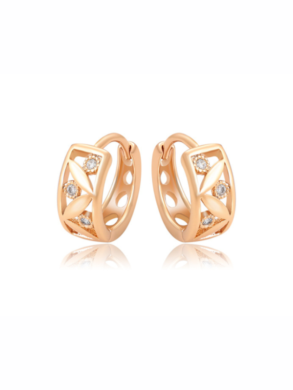 SIMPLE LEAF 18k gold plated Earrings