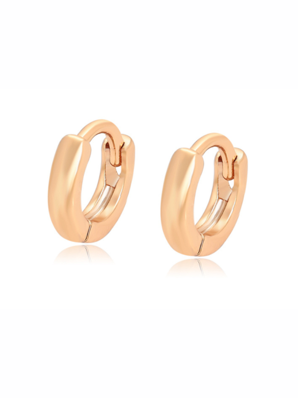 SIMPLE LOOPS 18k gold plated Earrings