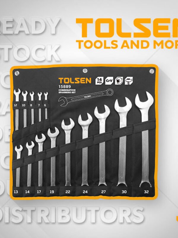 TOLSEN 14PCS COMBINATION SPANNER SET
