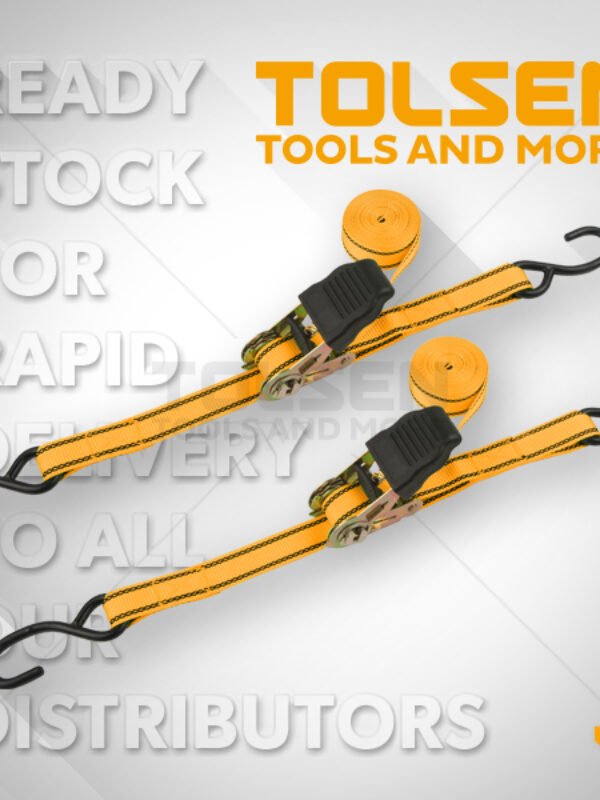 TOLSEN 2PCS RATCHET TIE DOWN SET