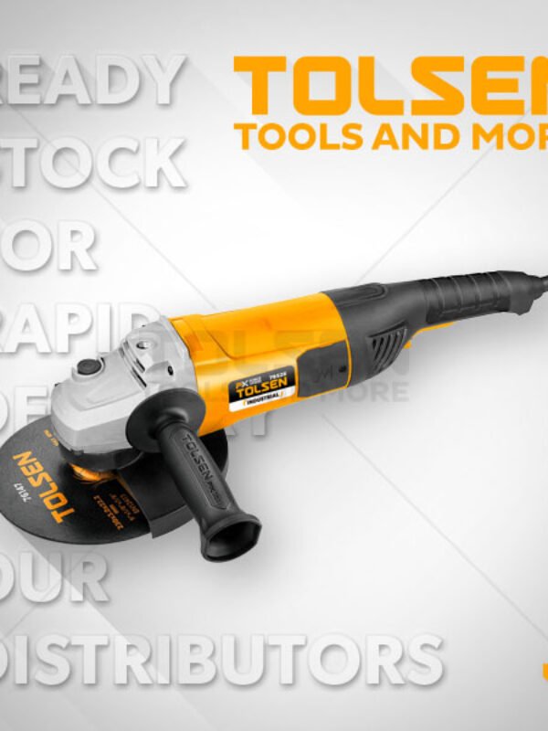 TOLSEN: INDUSTRIAL ANGLE GRINDER 230MM 3000W