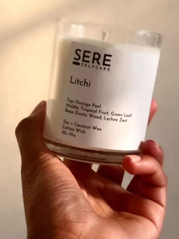 Litchi scented candle