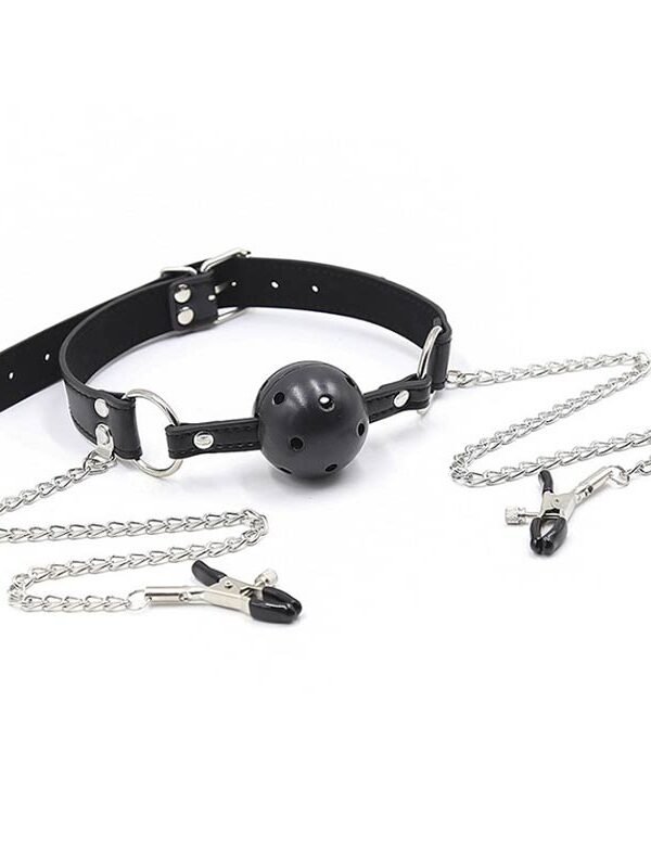 Mouth Gag and Nipple Clamps