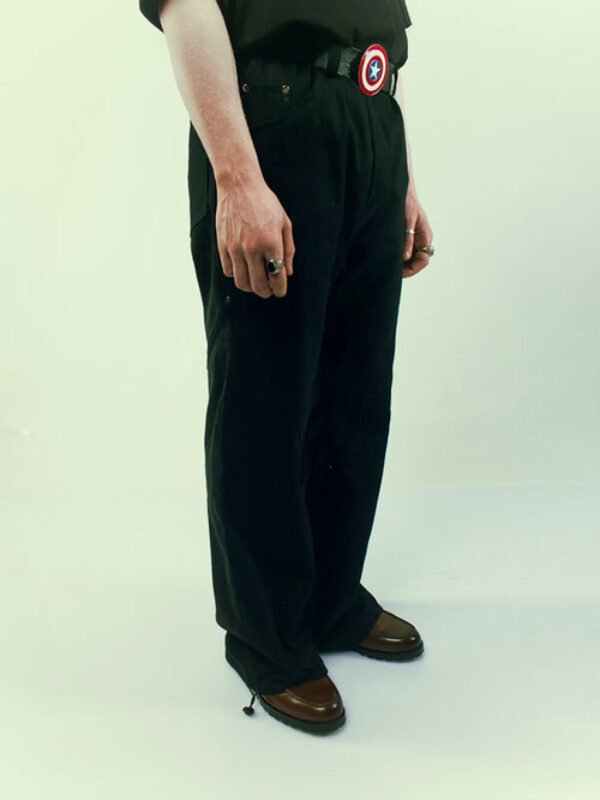 Black Ten-Pocket Denim Pants