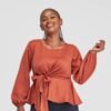 Hulya Top in Copper Brown