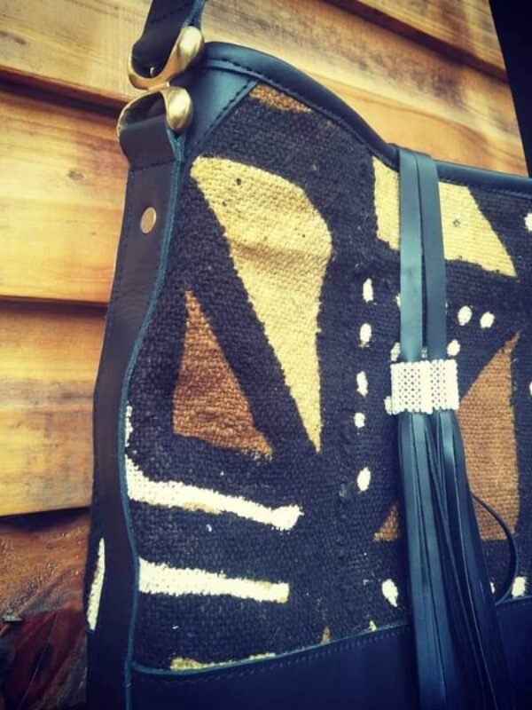 Nose Bag – Leather & Mud Clothe