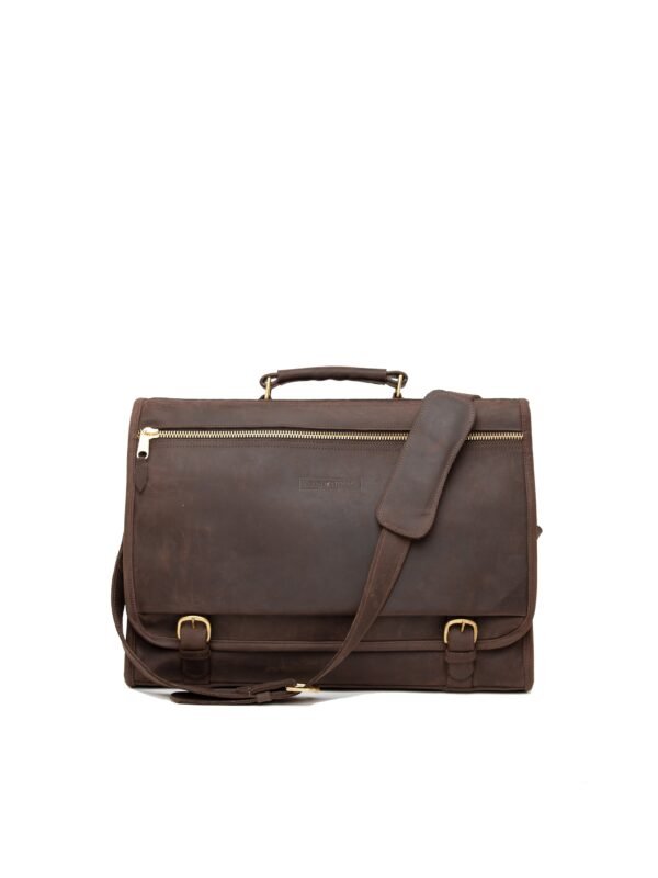 Pull Up Leather Executive Briefcase