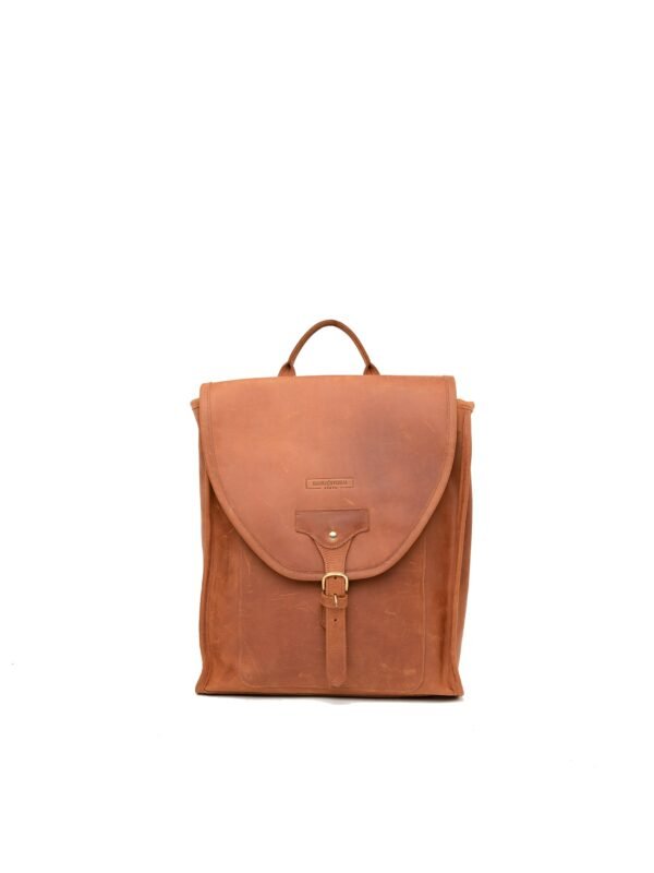 Pull-up Leather Keziah Backpack