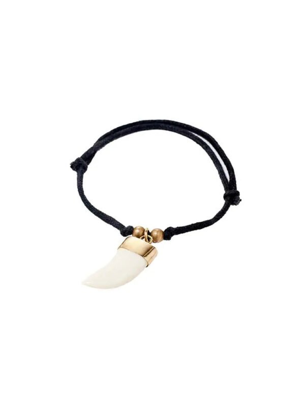 Warrior Bone Bracelet (leather)
