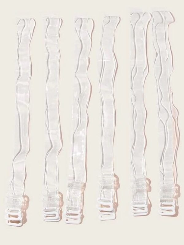 Clear bra strap 3 pairs